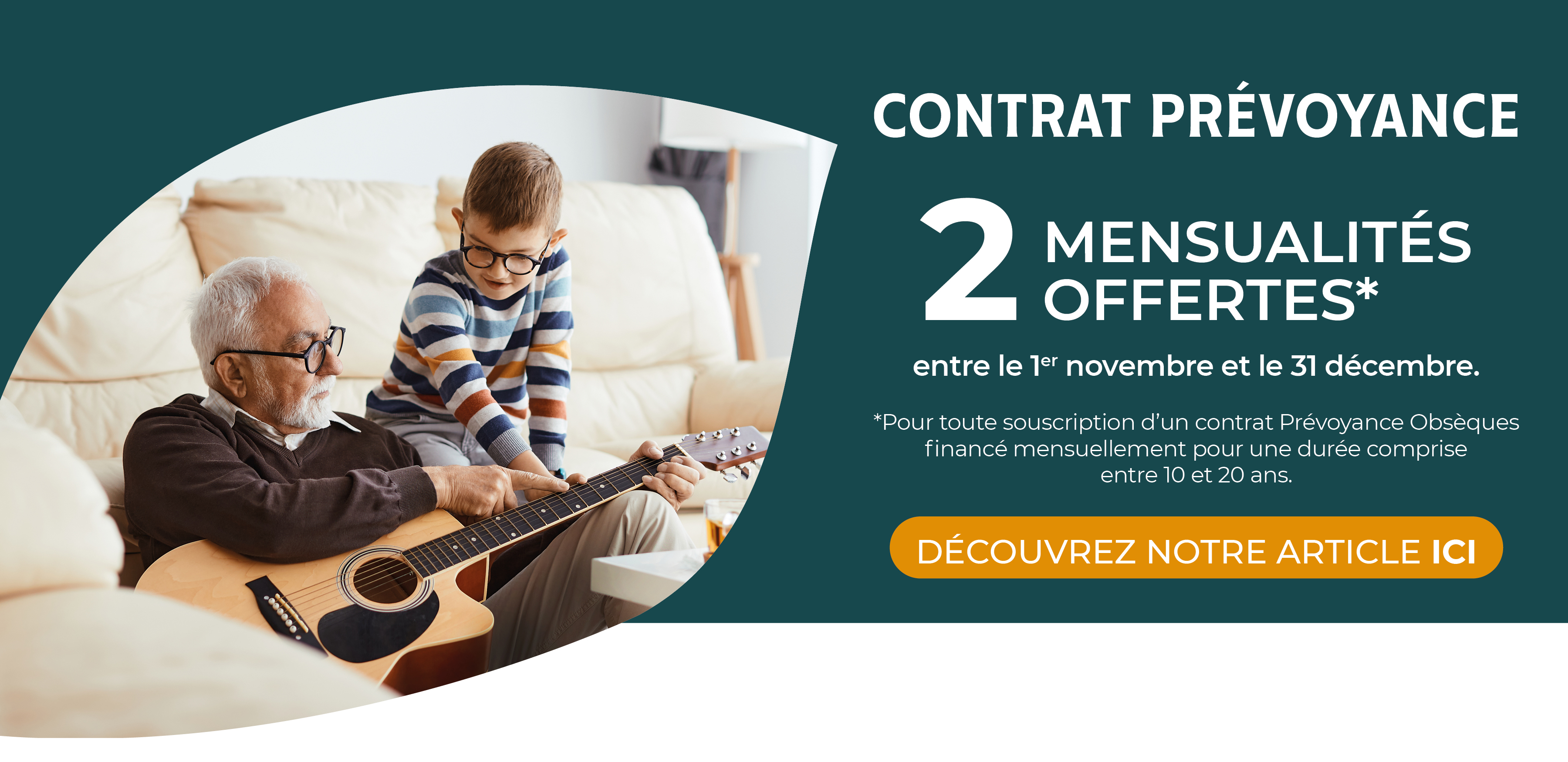 Promotion Contrat Prévoyance : 2 mensualités offertes du 1er novembre au 31 décembre 2025