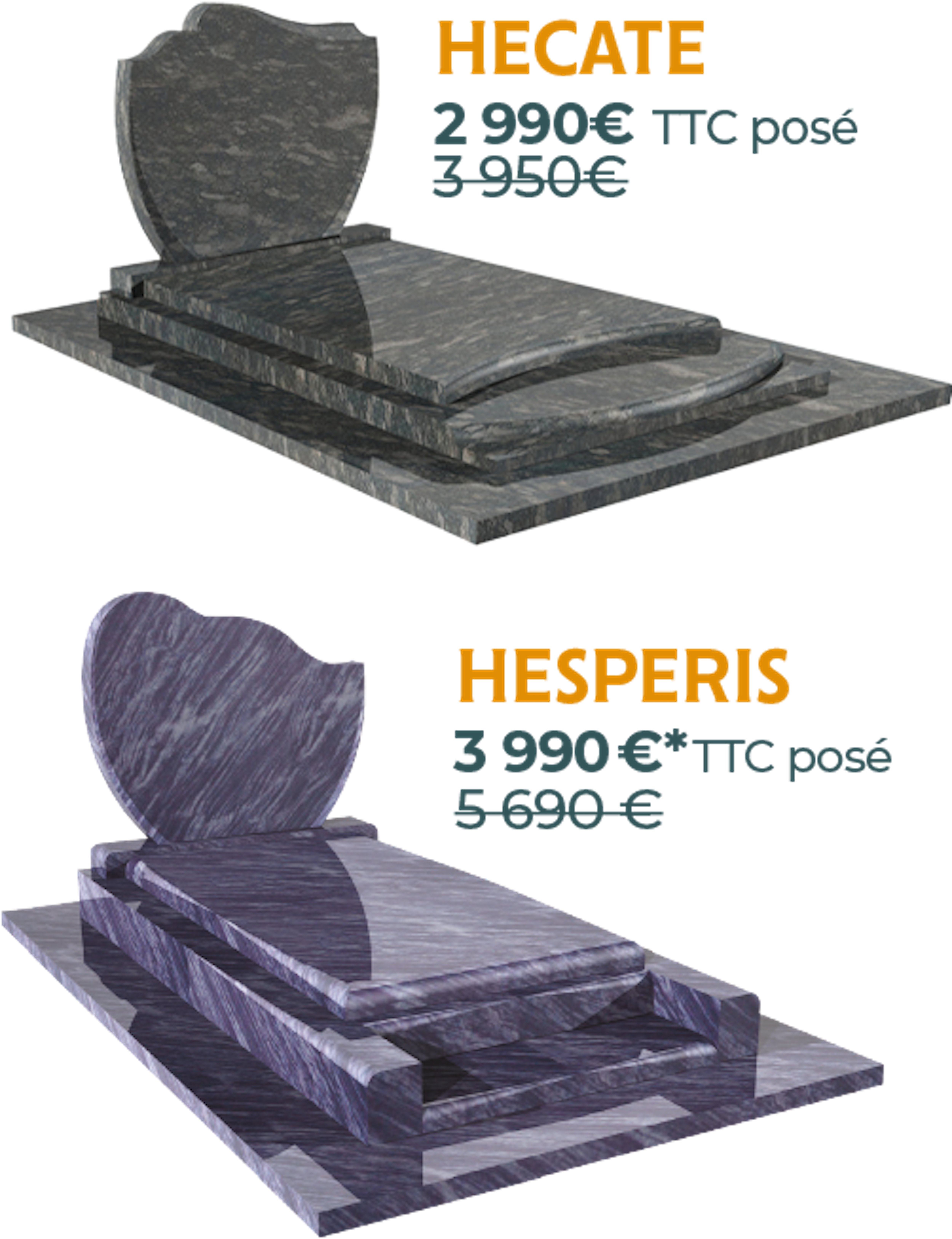 Monuments Hecate et Hisperis en promotion